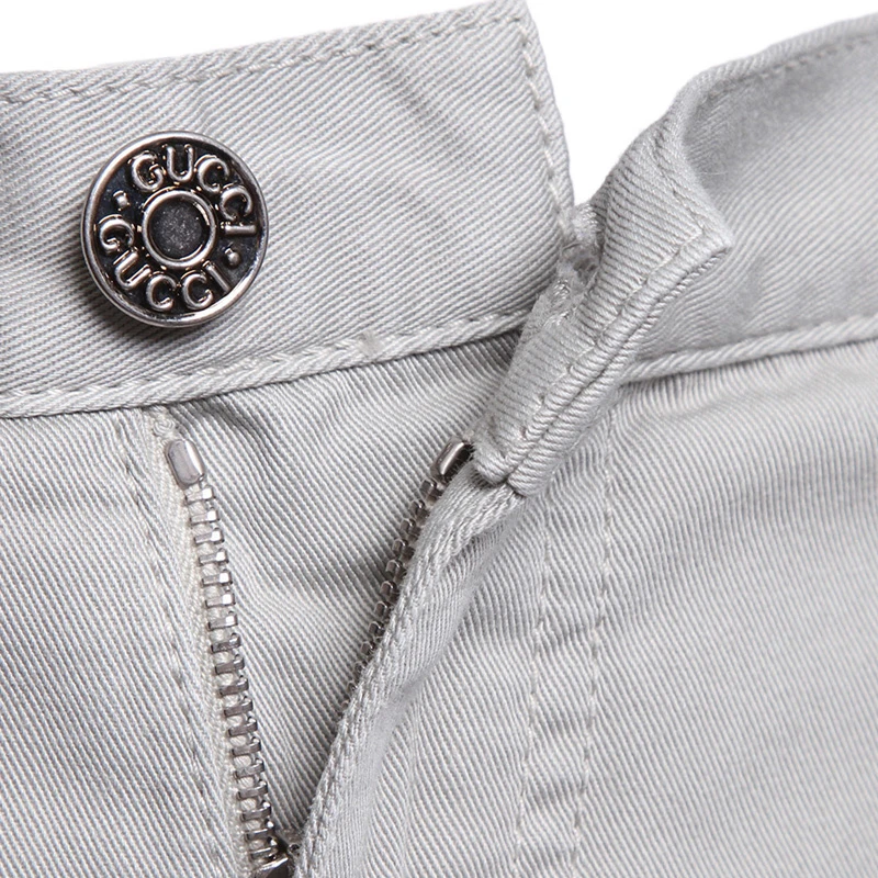 GUCCI 古驰 灰色纯棉休闲裤简约直筒男士西装裤 369038-XD232-1708 商品