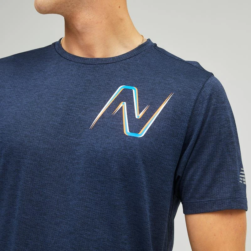 商品New Balance|New Balance Printed Impact Run S/S T-Shirt - Men's,价格¥193,第4张图片详细描述
