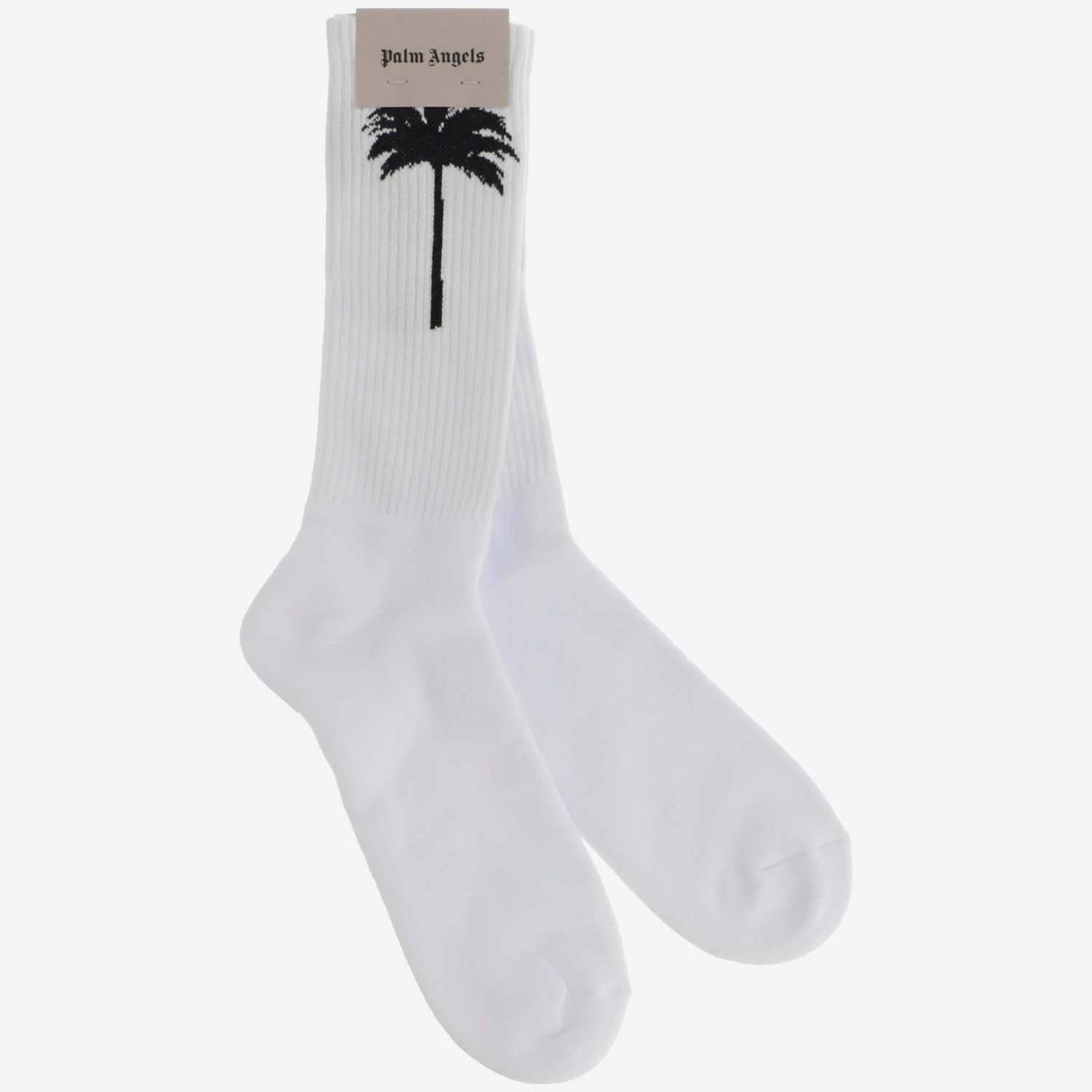 商品【商品预售7天】 Palm Angels|Palm Angels 男士袜子 PMRA001S22FAB0050110 白色,价格¥438,第1张图片