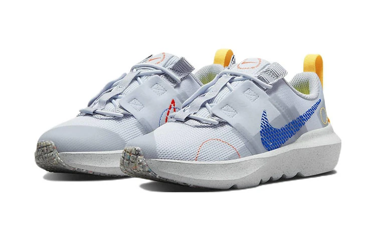 商品[国内直发] NIKE|[预售3天]Crater Impact 可回收材料 防滑减震耐磨 低帮 儿童休闲鞋 蓝色 中小童,价格¥183,第4张图片详细描述