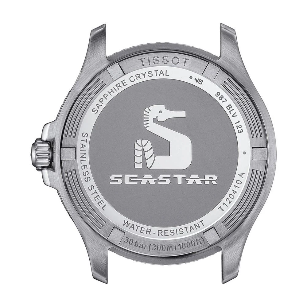 商品Tissot|Men's Swiss Seastar 1000 Two-Tone Stainless Steel Bracelet Watch 40mm,价格¥3728,第3张图片详细描述