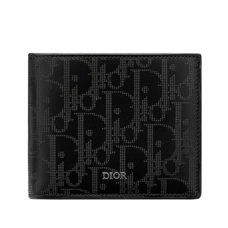 商品Dior|【预售3-7天】DIOR/迪奥 2021秋冬 男士黑色DiorObliqueGalaxy皮革钱包2ESBC027VPD_H03E,价格¥4309,第1张图片