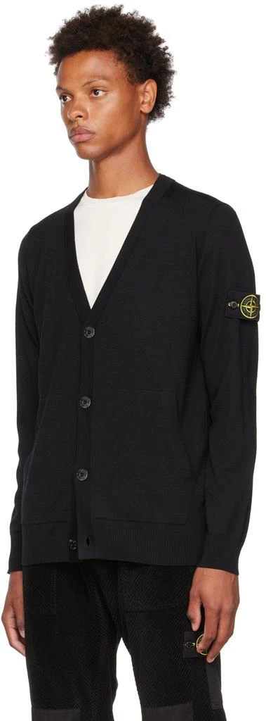 商品Stone Island|Black Detachable Patch Cardigan,价格¥2879,第4张图片详细描述