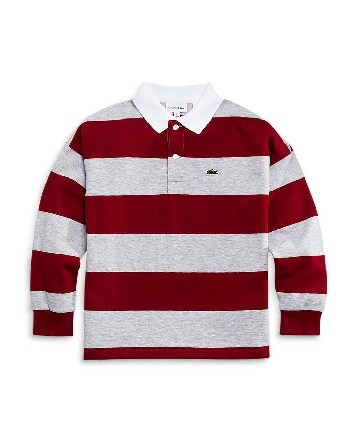 商品Lacoste|Boys' Lacoste Striped Piqué Polo - Little Kid, Big Kid,价格¥253,第1张图片