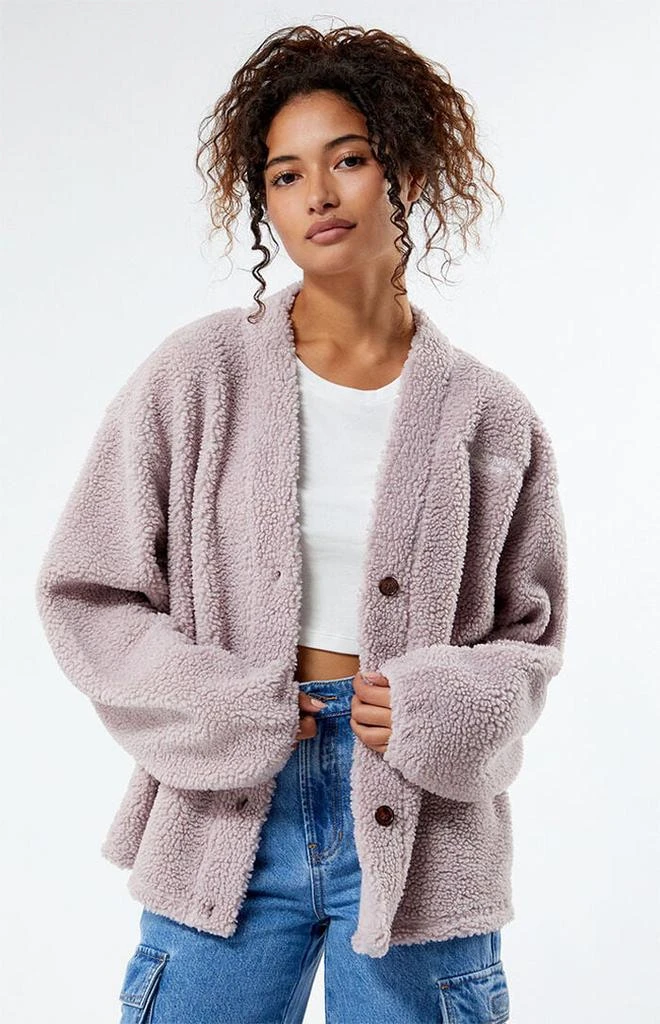 商品PacSun|Pacific Sunwear Nineteen Eighty Sherpa Cardigan,价格¥300,第1张图片