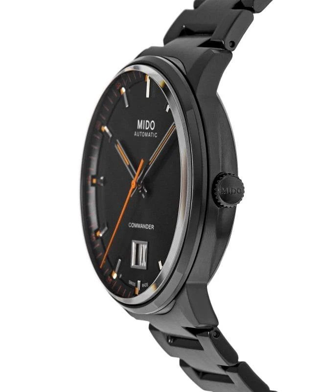 商品MIDO|Mido Commander Big Date Black Dial Grey Steel Men's Watch M021.626.33.051.00,价格¥6379,第3张图片详细描述