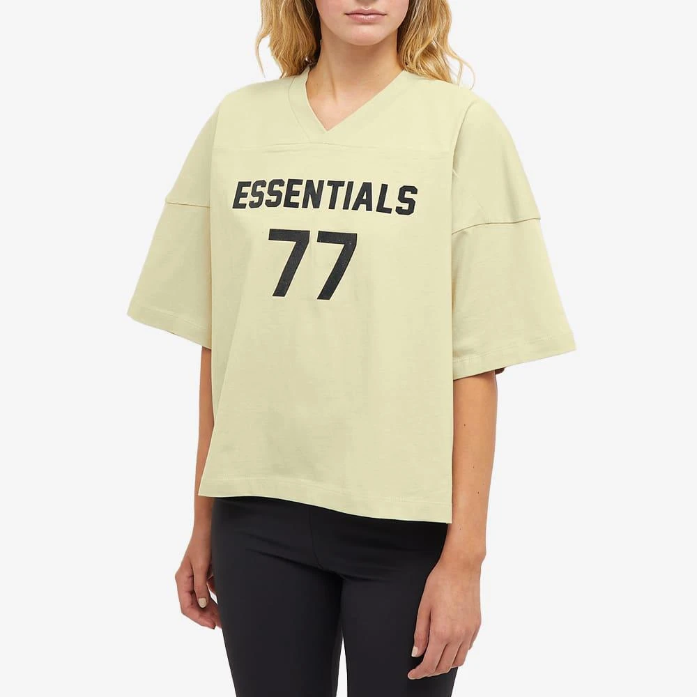 商品Essentials|Fear of God ESSENTIALS Women's Logo Football Tee - Wheat,价格¥445,第2张图片详细描述