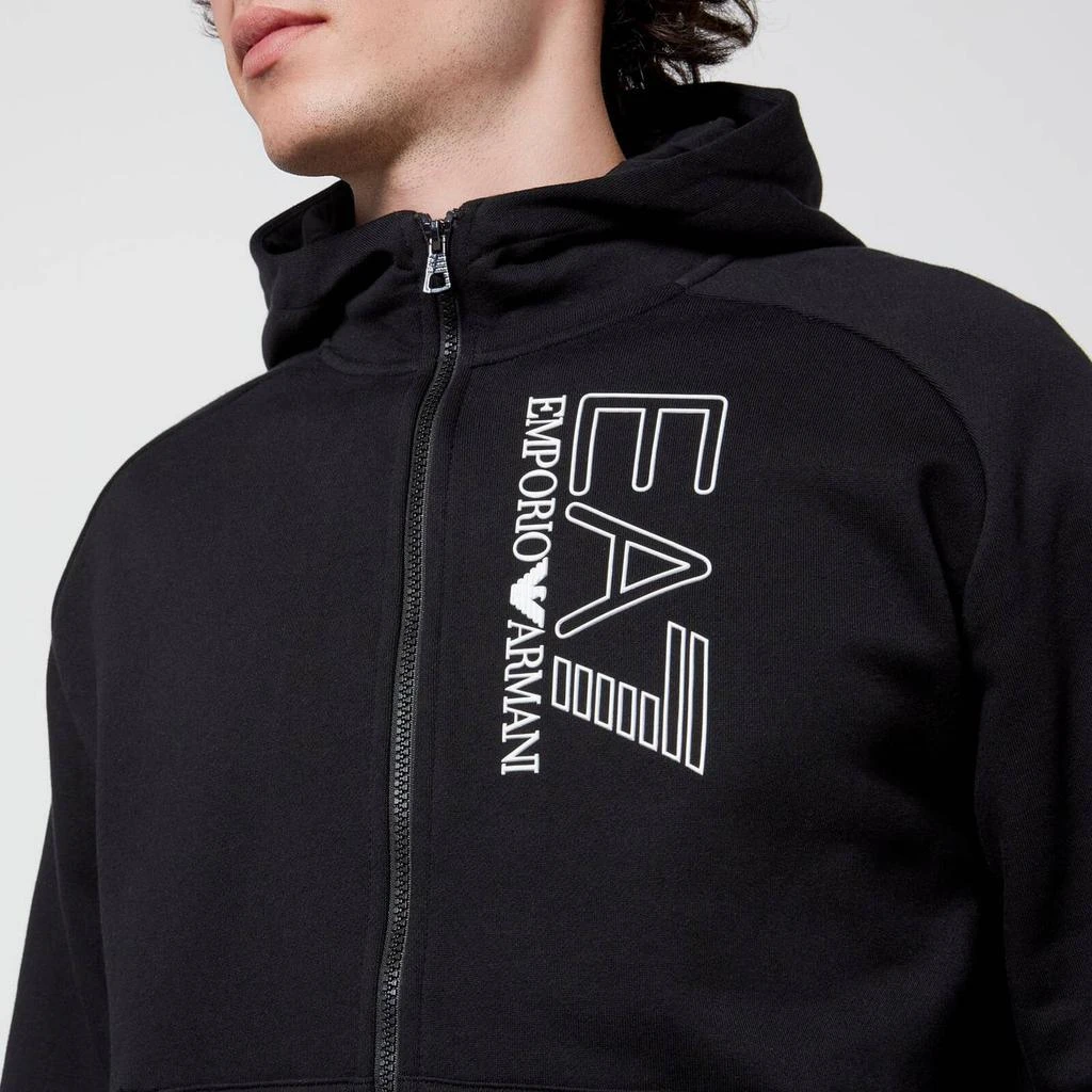 商品EA7|EA7 Men's Visability Fleece Hooded Tracksuit - Black,价格¥1038,第3张图片详细描述