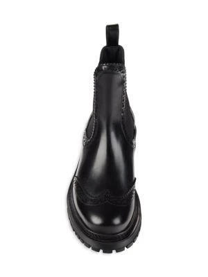 商品Versace|Greca Perforated Leather Ankle Boots,价格¥4119,第5张图片详细描述