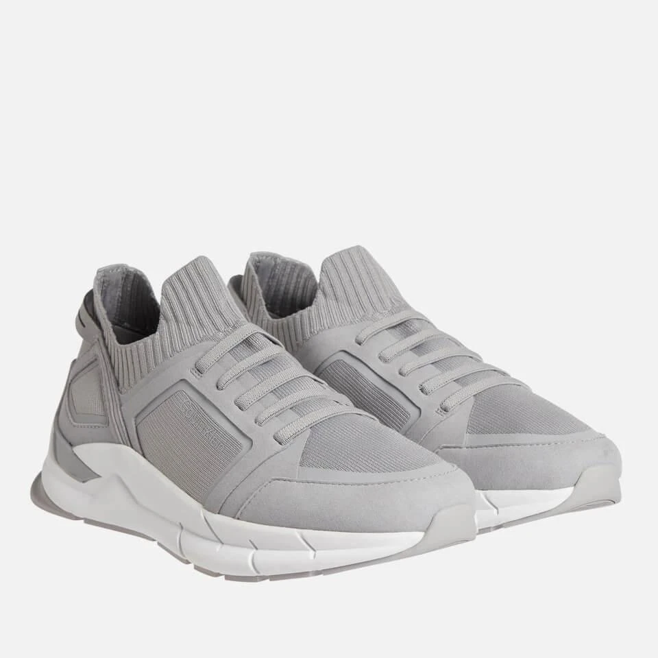 商品Calvin Klein|CALVIN KLEIN RIBBED-KNIT RUNNING TRAINERS,价格¥482,第2张图片详细描述