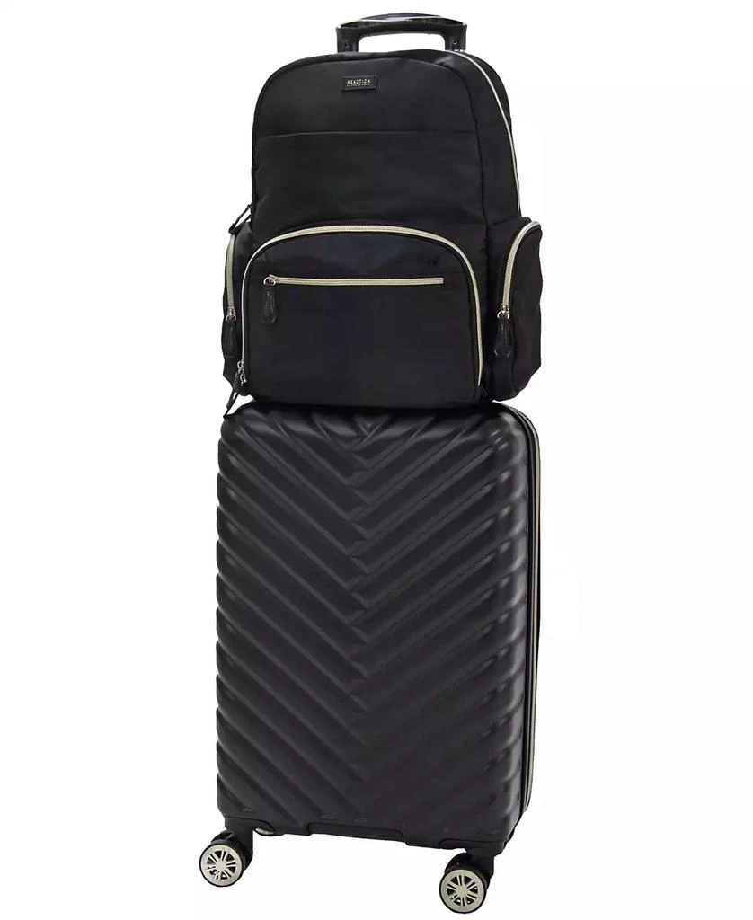 商品Kenneth Cole|2-Pc. 20" Chevron Carry-On 15" Laptop Backpack Set,价格¥1133,第2张图片详细描述