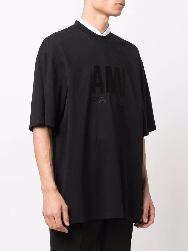 AMI PARIS tonal logo cotton T-shirt商品第5张图片规格展示