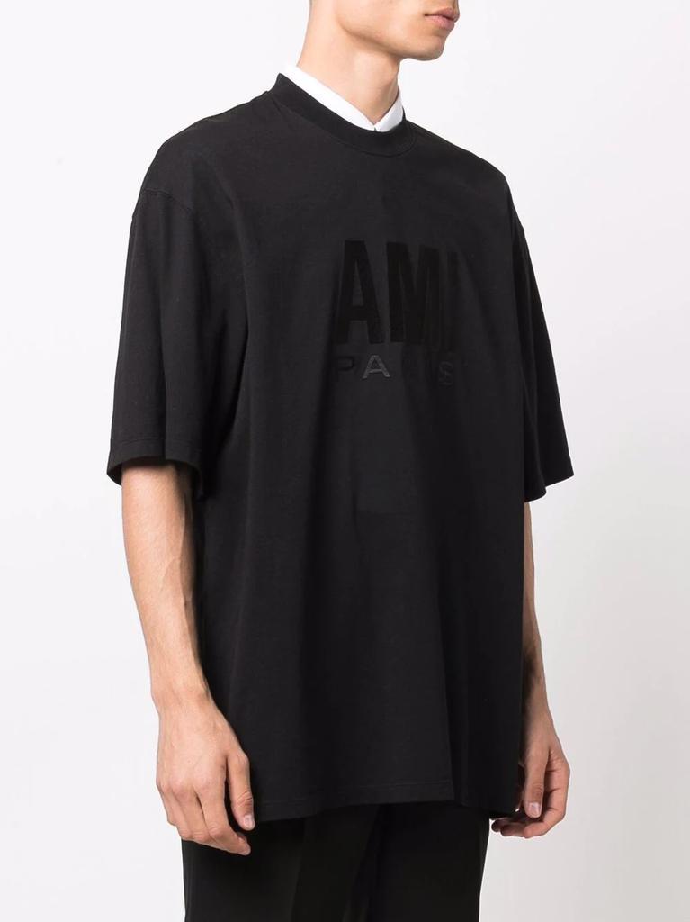 商品AMI|AMI PARIS tonal logo cotton T-shirt,价格¥841,第7张图片详细描述
