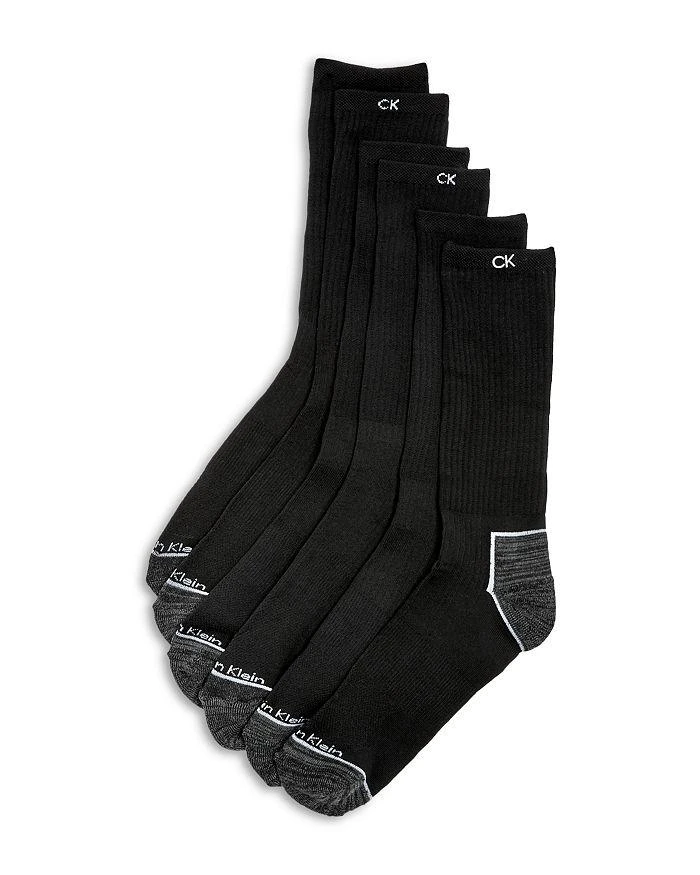 商品Calvin Klein|Stretch Zone Cushioned Crew Socks, Pack of 3,价格¥109,第1张图片