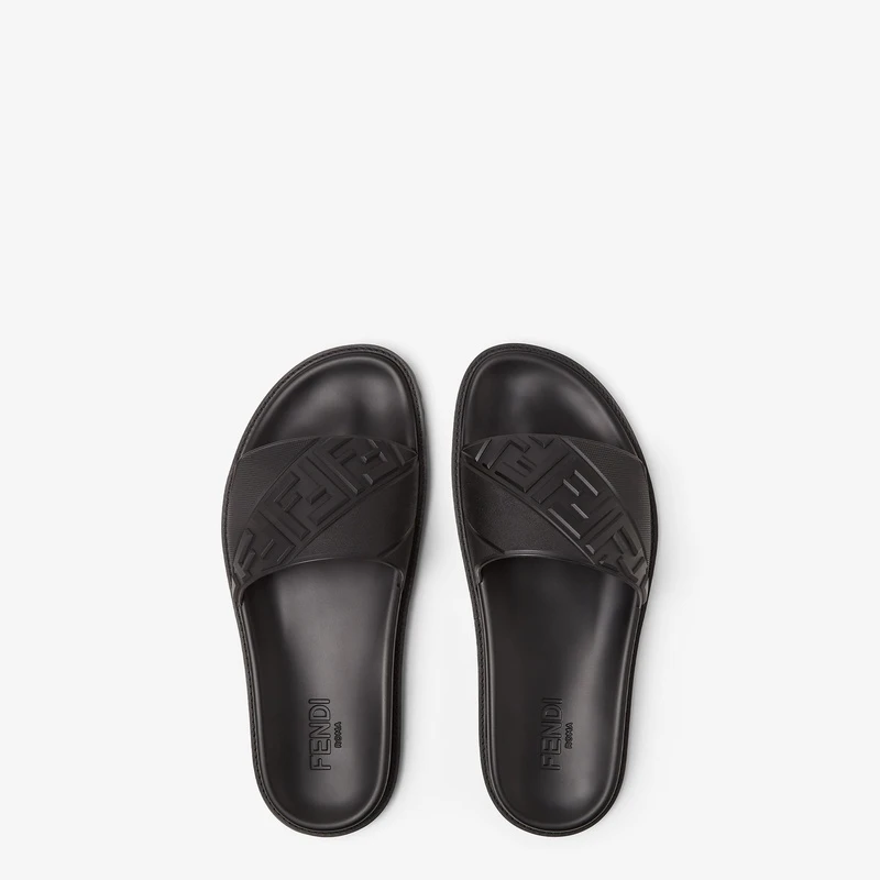 FENDI/芬迪 男士黑色聚氨酯拖鞋 意码 商品