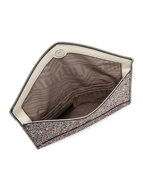 商品Rebecca Minkoff|Leo Glitter Leather Envelope Clutch,价格¥712,第2张图片详细描述