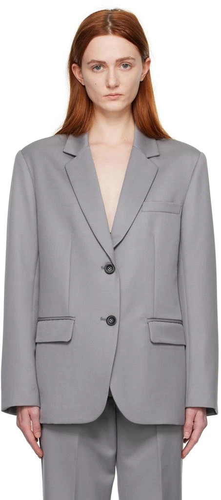 商品ANINE BING|Gray Classic Blazer,价格¥2111,第1张图片