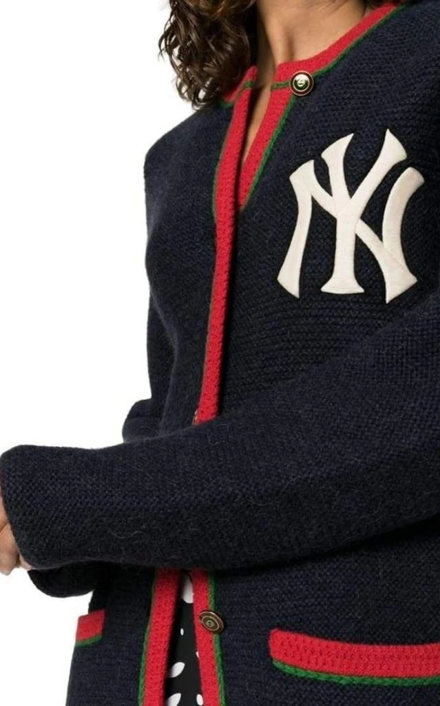 商品Gucci|Blue Cardigan With New York Yankees ™ Patch,价格¥13622,第5张图片详细描述