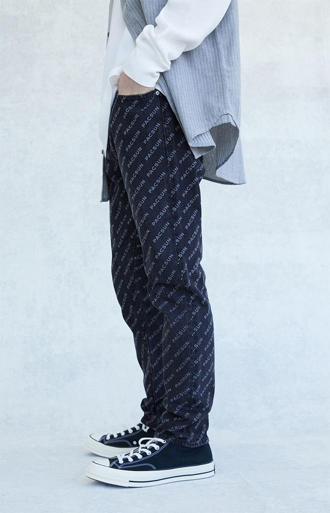 商品PacSun|Monogram Slim Taper Rigid Jeans,价格¥124,第5张图片详细描述