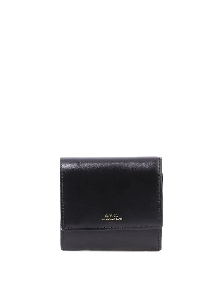 商品A.P.C.|Lois Compact Wallets & Card Holders Black,价格¥1117,第1张图片