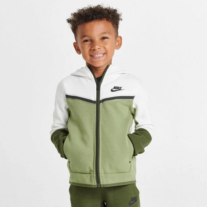 商品NIKE|Kids' Toddler Nike Tech Fleece Full-Zip Hoodie and Joggers Set,价格¥714,第3张图片详细描述