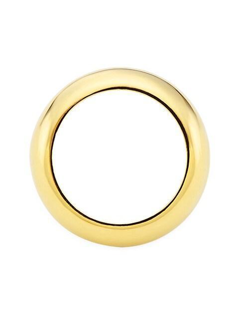 商品Loren Stewart|14K-Yellow-Gold Vermeil Puff Cigar Band Ring,价格¥1399,第5张图片详细描述