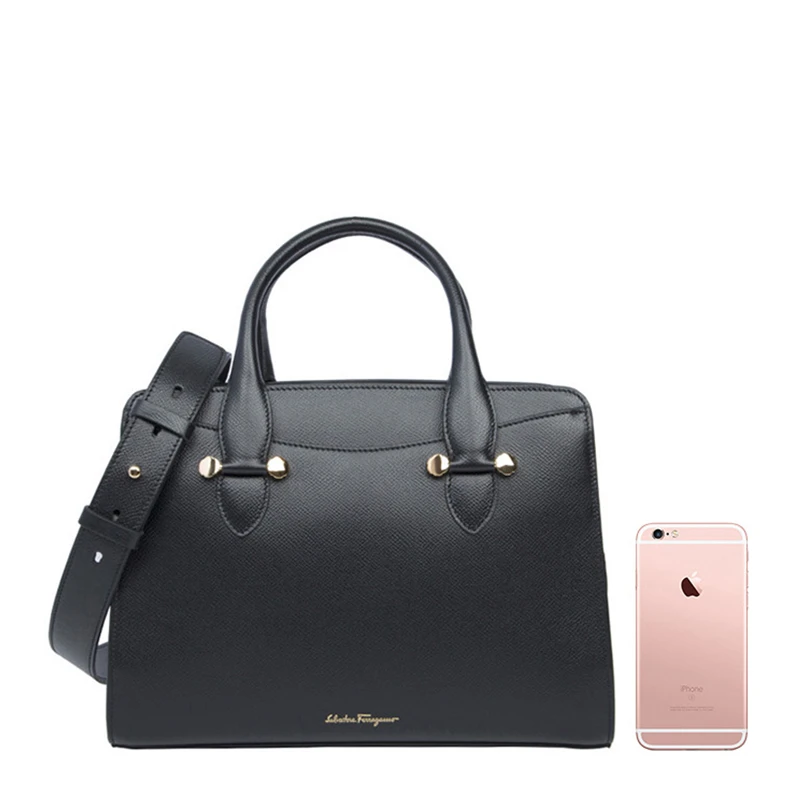 Salvatore Ferragamo 菲拉格慕 女士黑色手提包 21-G925-1684042 商品
