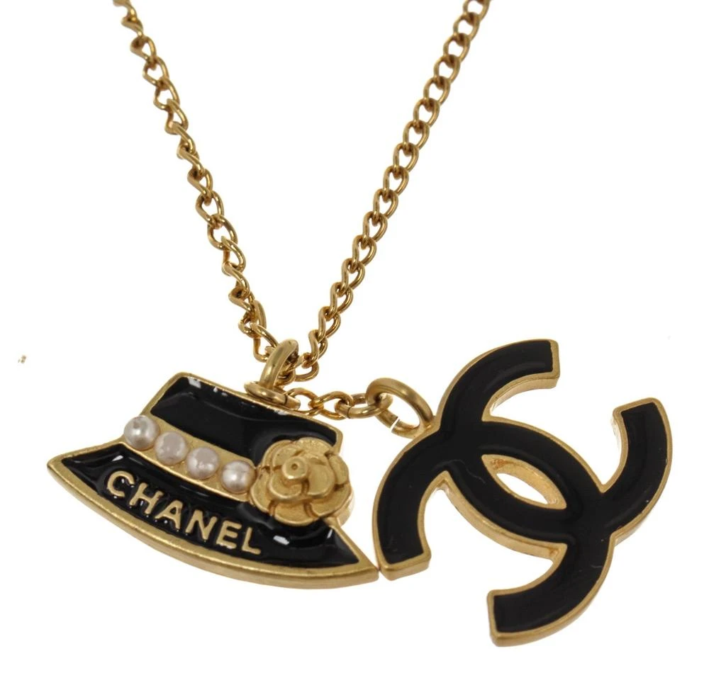 商品[二手商品] Chanel|Chanel Gold CC Charm Necklace,价格¥13597,第2张图片详细描述