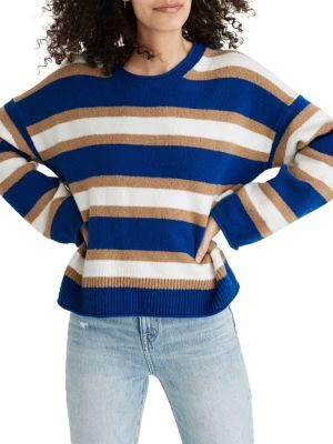 商品Madewell|Halo-Striped Belmore Sweater,价格¥159,第2张图片详细描述