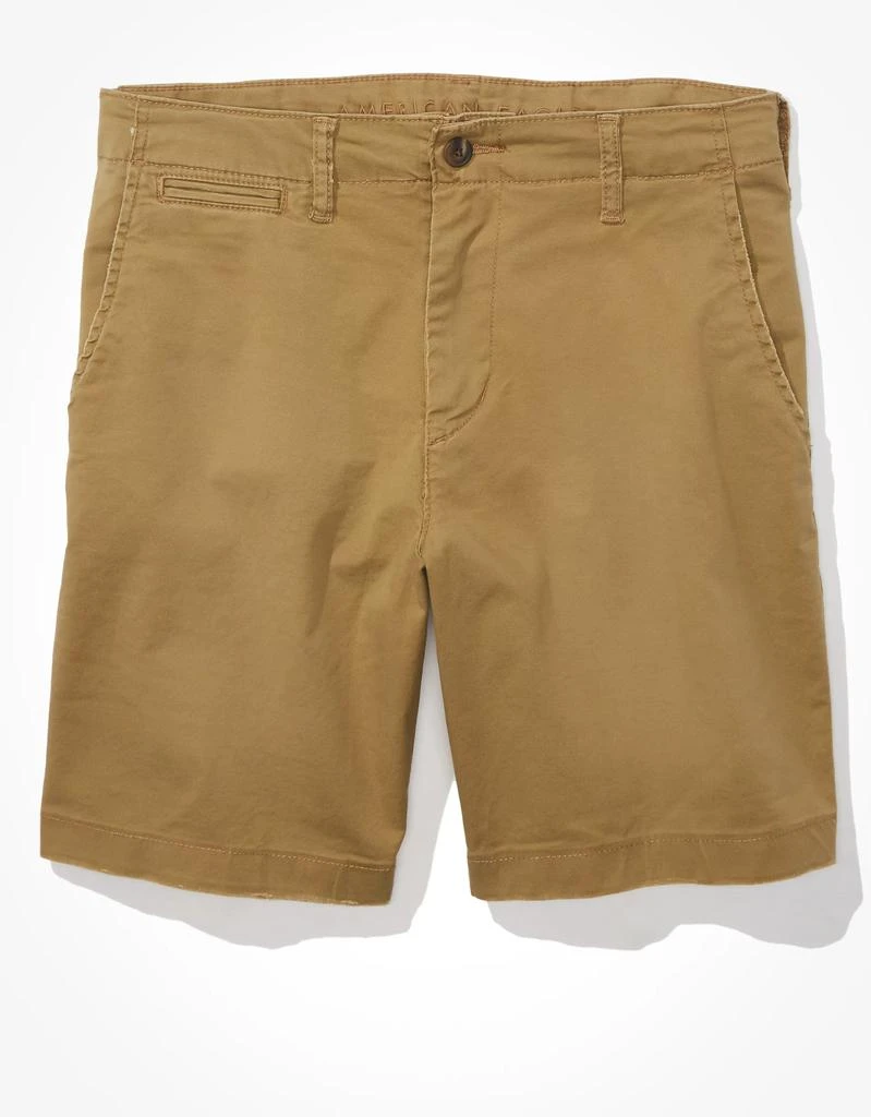 商品AE|AE Flex 9" Lived-In Khaki Short,价格¥203,第3张图片详细描述