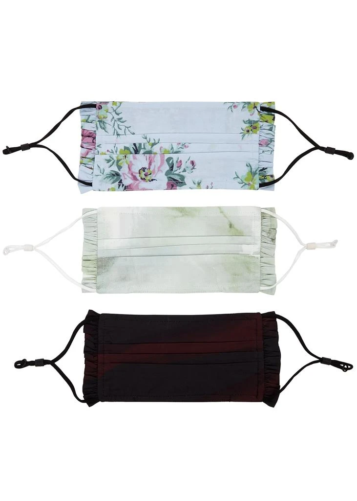 商品Ganni|Heather printed cotton face masks - set of three,价格¥90,第2张图片详细描述