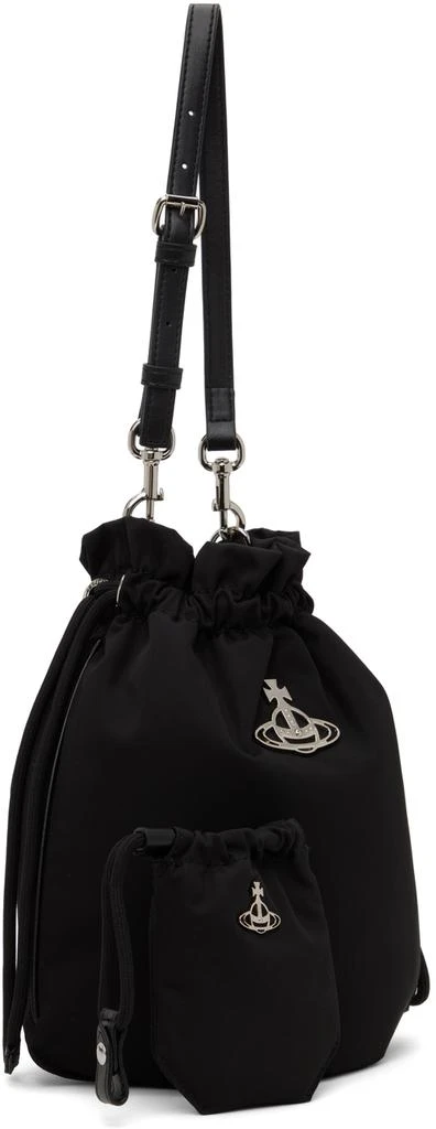 商品Vivienne Westwood|Black Re-Nylon Drawstring Bag,价格¥3727,第2张图片详细描述