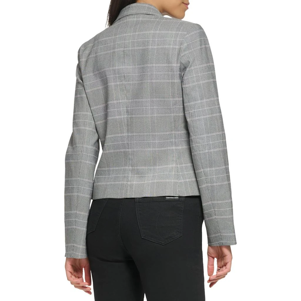 商品Calvin Klein|One-Button Plaid Jacket,价格¥809,第2张图片详细描述