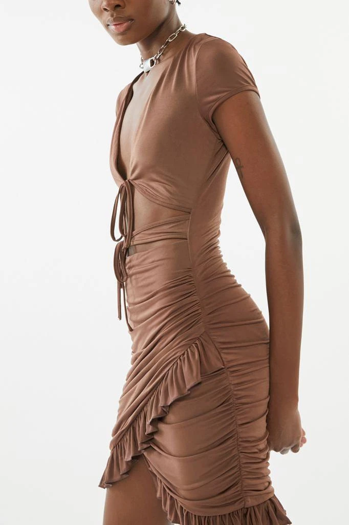 商品I.AM.GIA|I.AM.GIA Greta Ruffle Tie-Front Mini Dress,价格¥701,第2张图片详细描述