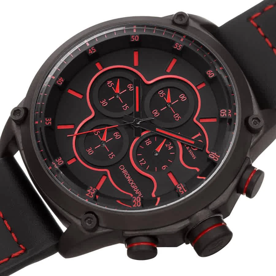 商品Joshua And Sons|Chronograph Quartz Black Dial Men's Watch JX133BK,价格¥631,第2张图片详细描述