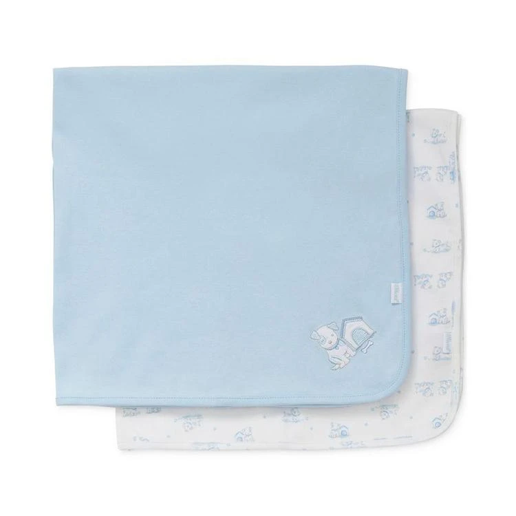 商品Little Me|2-Pk. Puppy Cotton Swaddle Blankets, Baby Boys (0-24 months),价格¥180,第2张图片详细描述