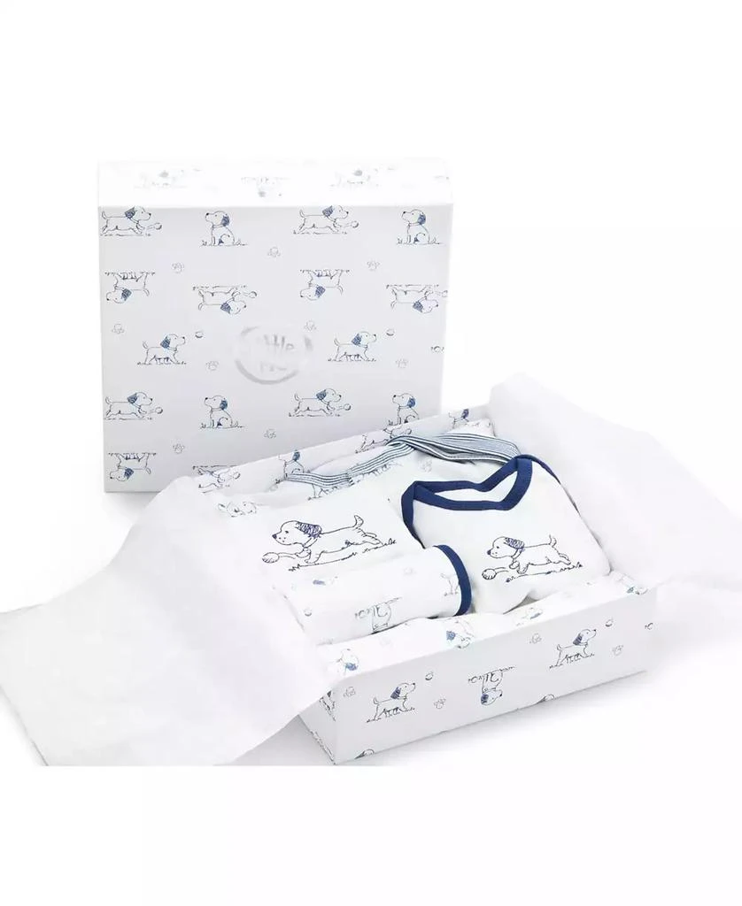 商品Little Me|Baby Boys Cotton Puppy Toile Gift Set, 6 Piece Set,价格¥375,第1张图片