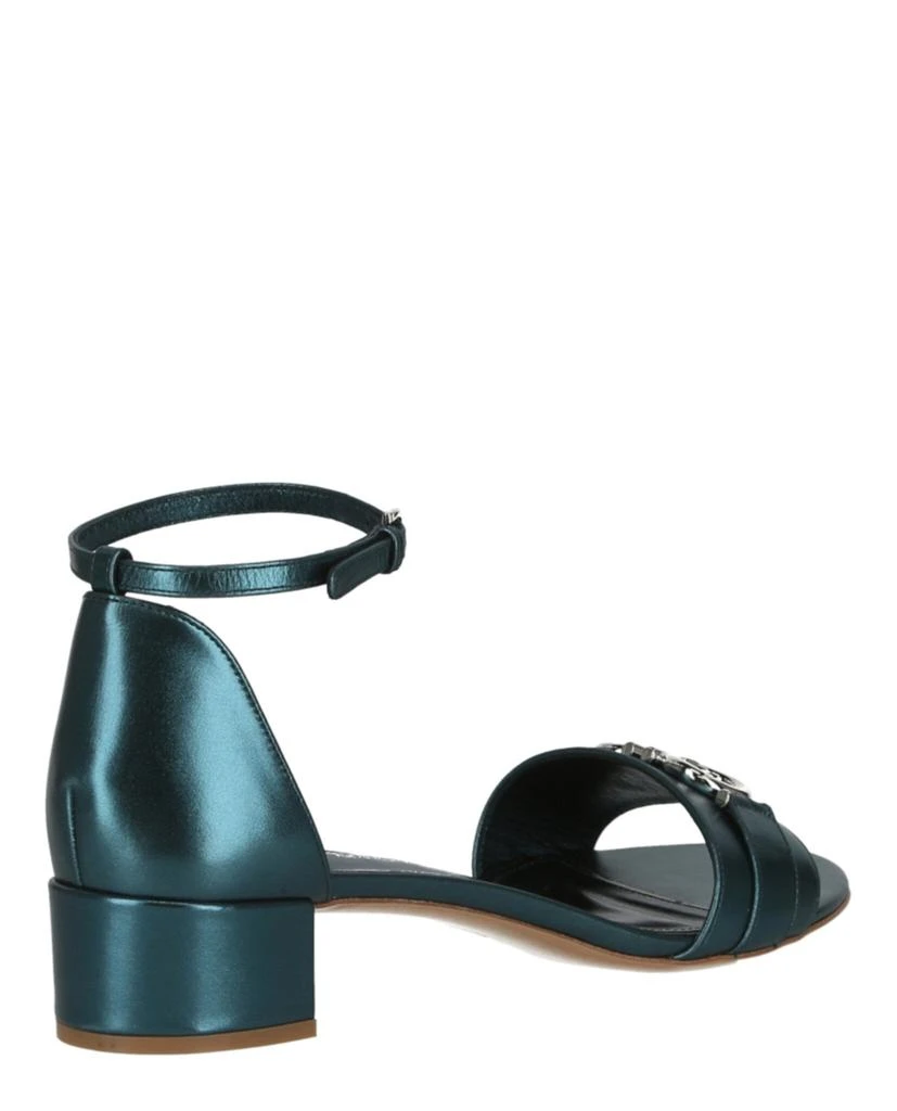 商品Salvatore Ferragamo|Como Metallic Leather Heel Sandals,价格¥2153,第3张图片详细描述