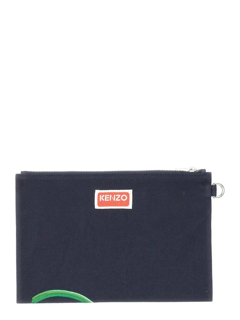 商品Kenzo|Kenzo Poppy Floral Printed Zipped Large Clutch Bag,价格¥1254,第2张图片详细描述