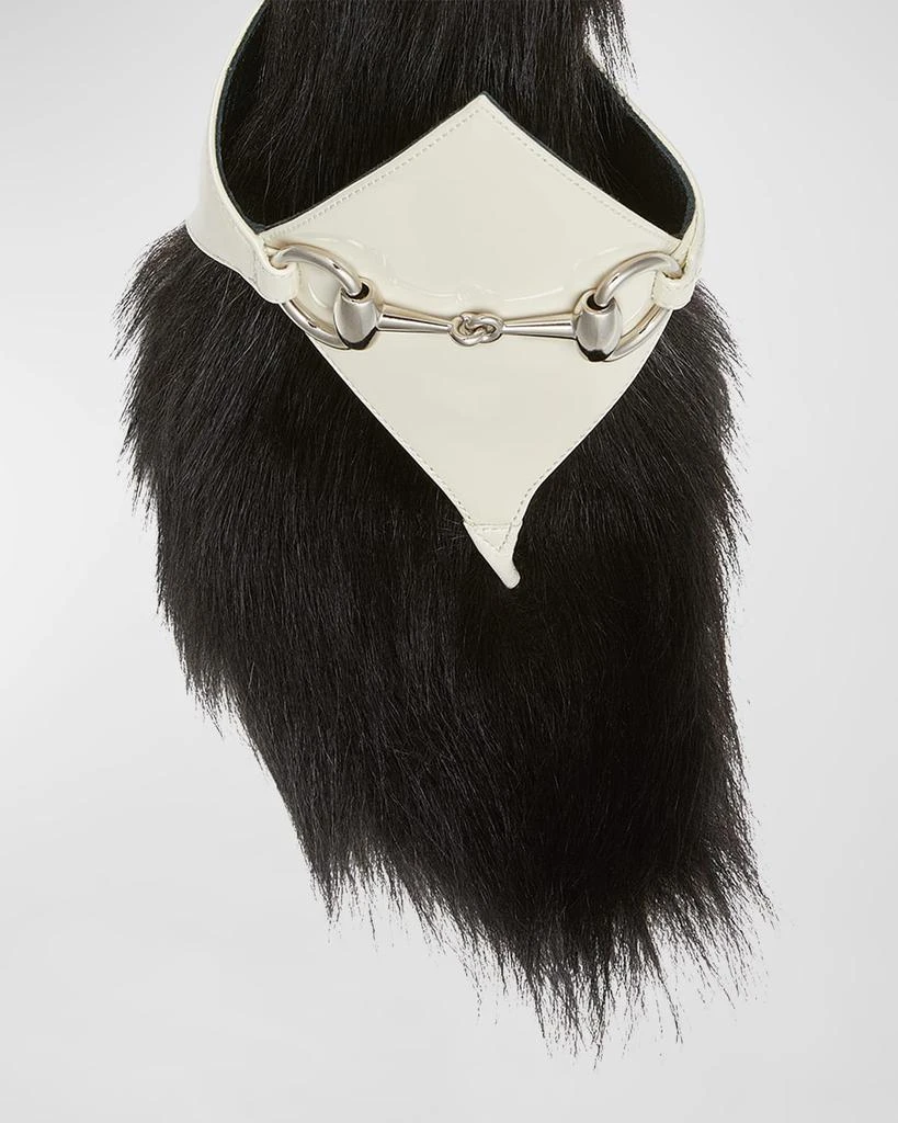 商品Gucci|Mariame Faux Fur Bit Thong Sandals,价格¥8112,第5张图片详细描述
