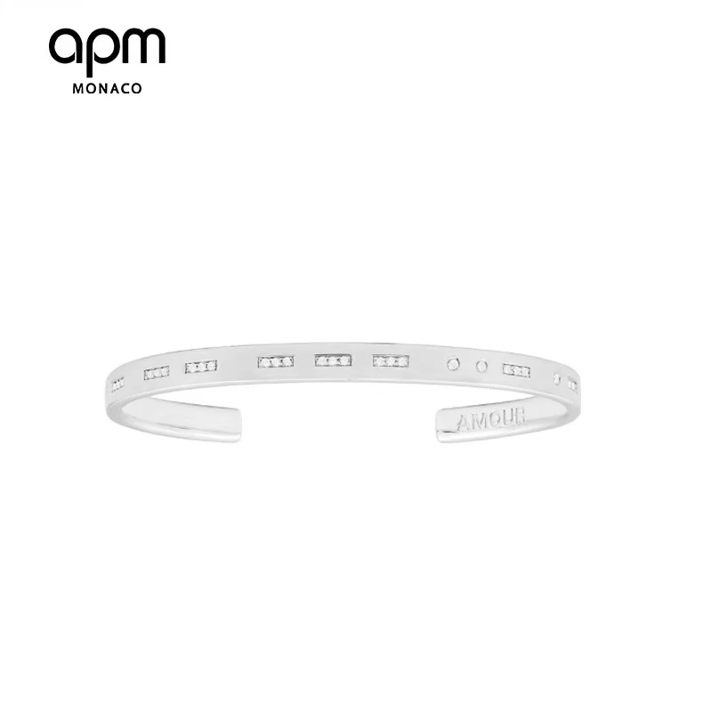 商品[国内直发] apm Monaco|APM Monaco摩斯密码开口手镯AB4310OX,价格¥805,第1张图片