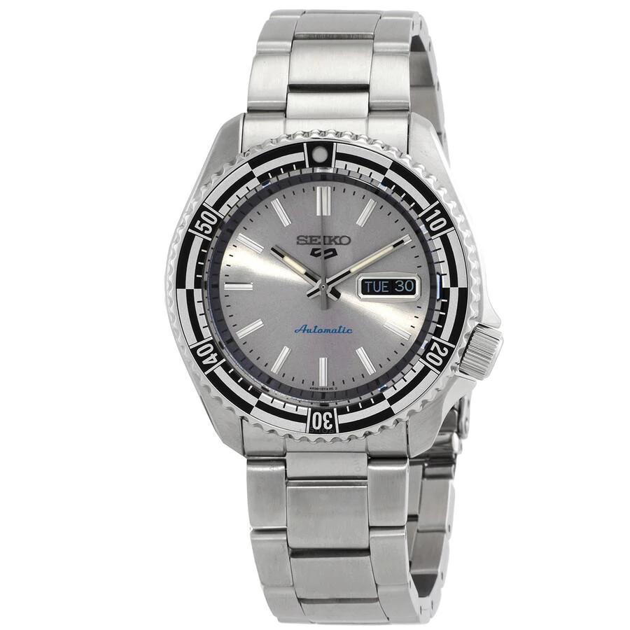 商品Seiko|5 Sports Automatic Silver Dial Men's Watch SRPK09K1,价格¥1821,第1张图片