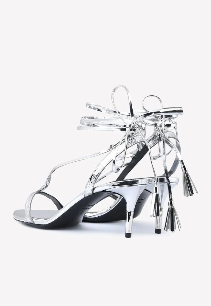 商品Tom Ford|55 Tassel-Wrap Sandals in Mirror Leather,价格¥6003,第3张图片详细描述
