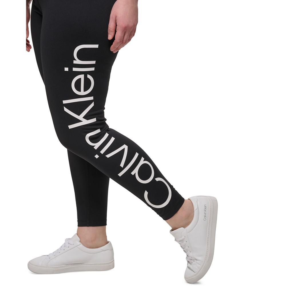 Plus Size High-Waist Logo Leggings商品第4张图片规格展示