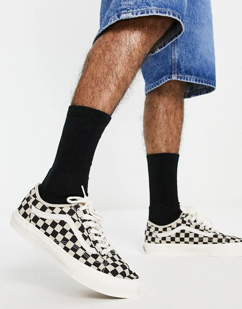 商品Vans|Vans Old Skool theory trainers in black and white checkerboard,价格¥472,第3张图片详细描述