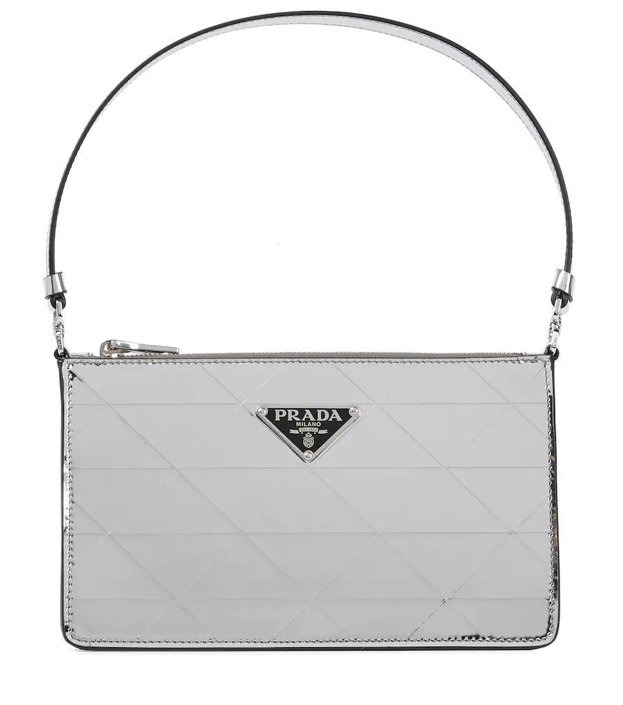 商品Prada|Metallic leather shoulder bag,价格¥10974,第1张图片