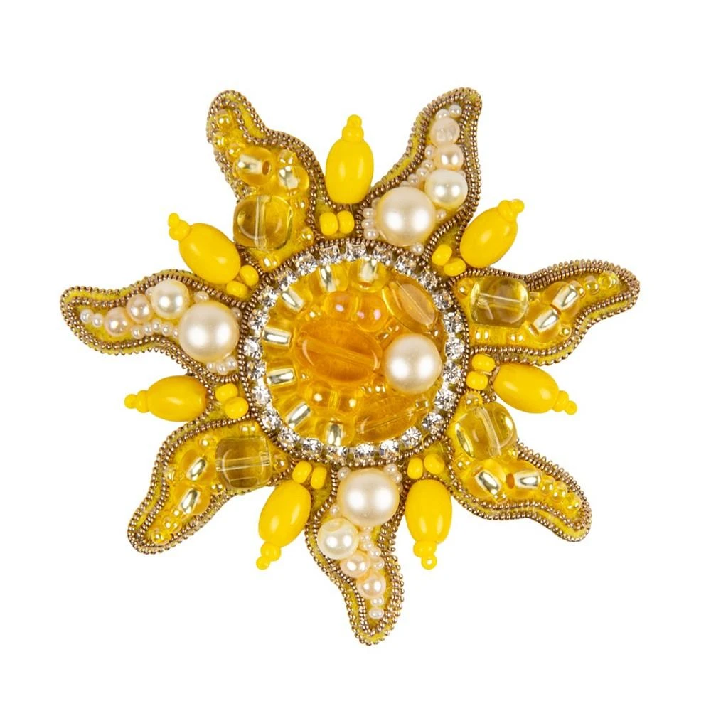 商品Charivna Mit|BP-339C Beadwork kit for creating brooch Crystal Art "The sun",价格¥135,第2张图片详细描述