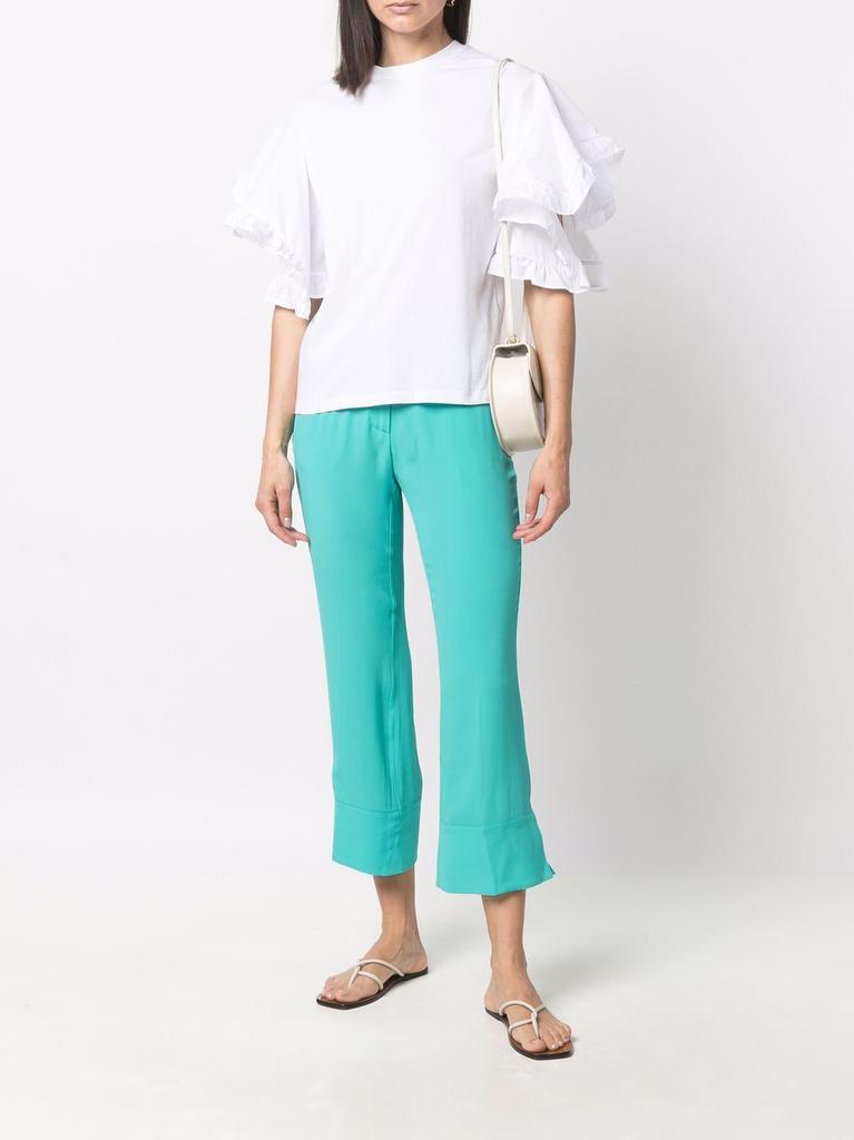 商品SEMICOUTURE|SEMICOUTURE SILK BLEND CROPPED TROUSERS,价格¥809,第6张图片详细描述