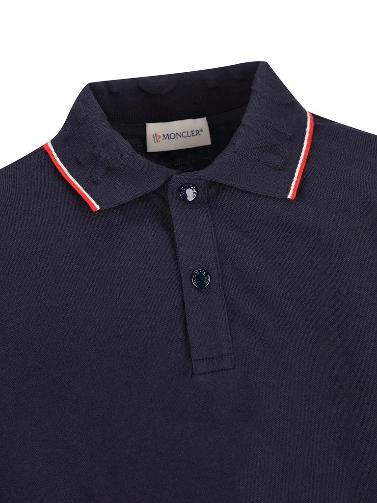 商品Moncler|Moncler Enfant Button Detailed Long-Sleeved Polo Shirt,价格¥872,第3张图片详细描述