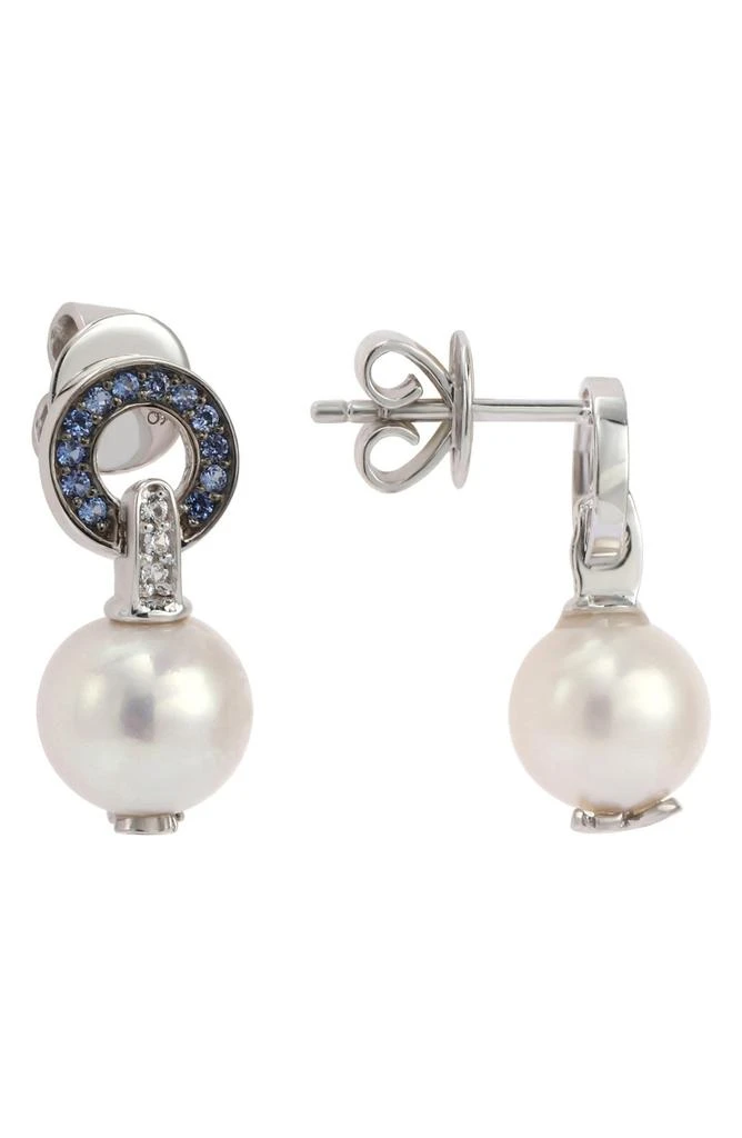 商品Suzy Levian|Sterling Silver Pearl Drop Earrings,价格¥1115,第1张图片